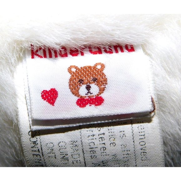 Vintage 1988 Kinder Gund 11" Plush White Rattle Monkey Chimp Stuffed Lovey - Picture 2 of 8